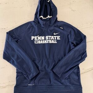 Penn State Nittany Lions Basketball Nike Hoodie Mens L Therma Fit